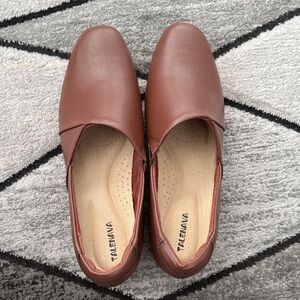 Talenvia Brown Slip-On Shoes